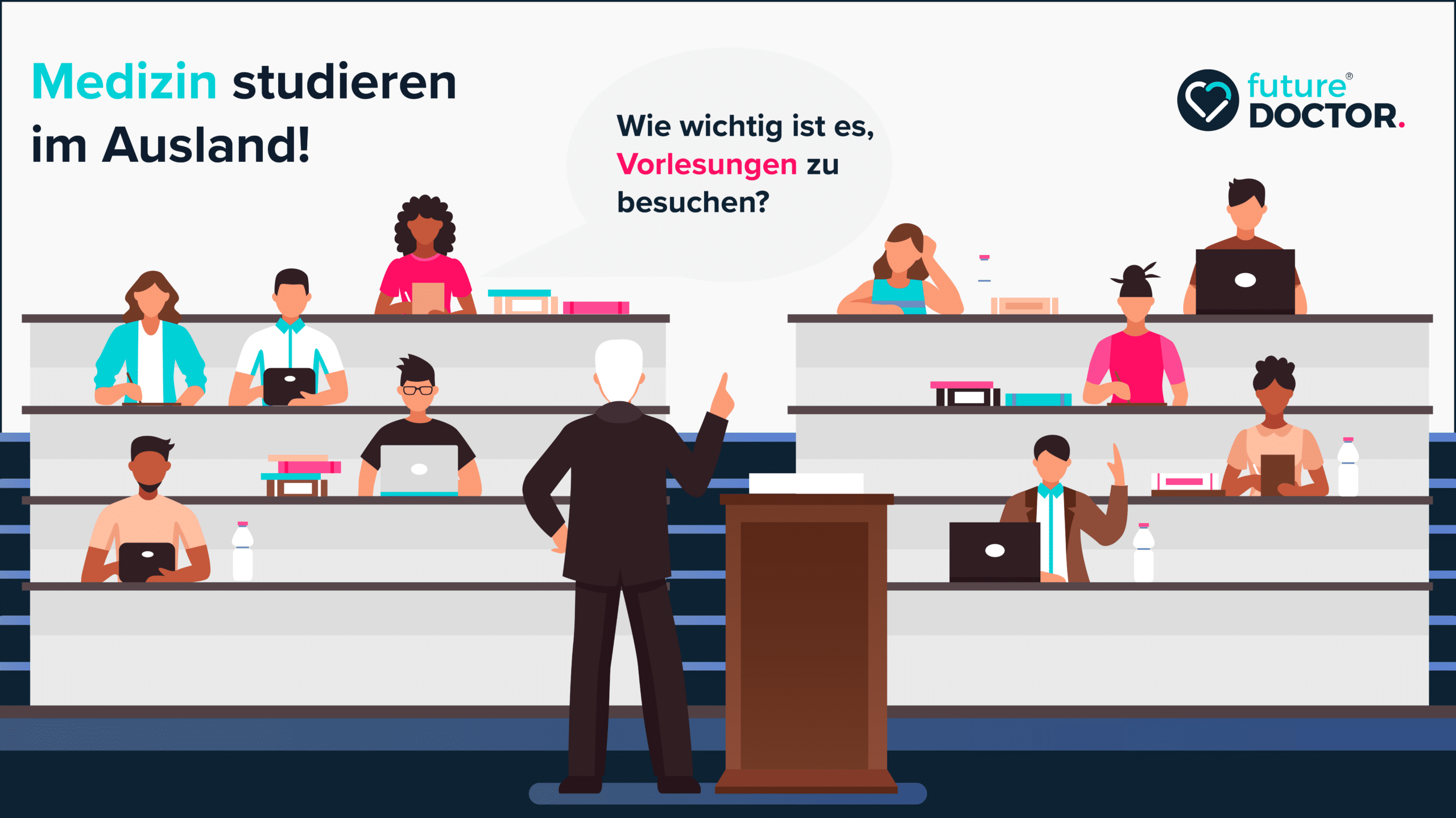 Grafik wie wichtig sind Vorlesungen? Querformat