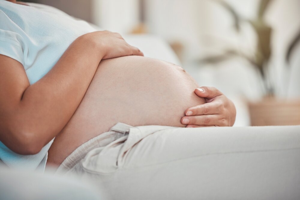 Pregnant,,Stomach,And,Woman,With,Hands,,Pregnancy,And,Prenatal,Healthcare,