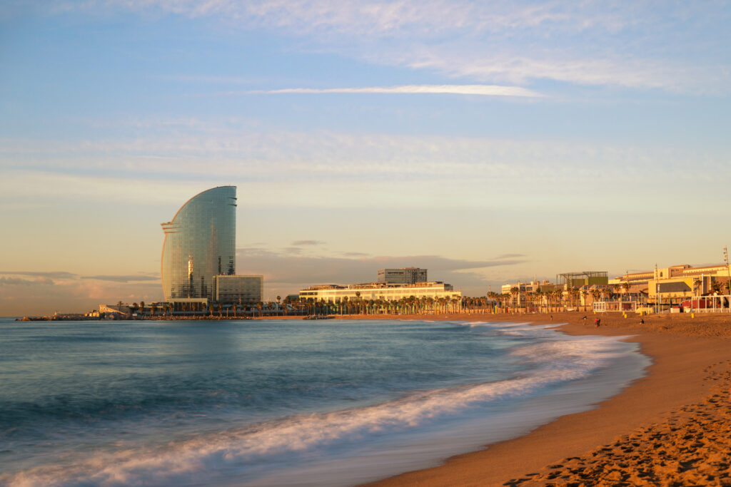 W Hotel am Strand von Barcelona