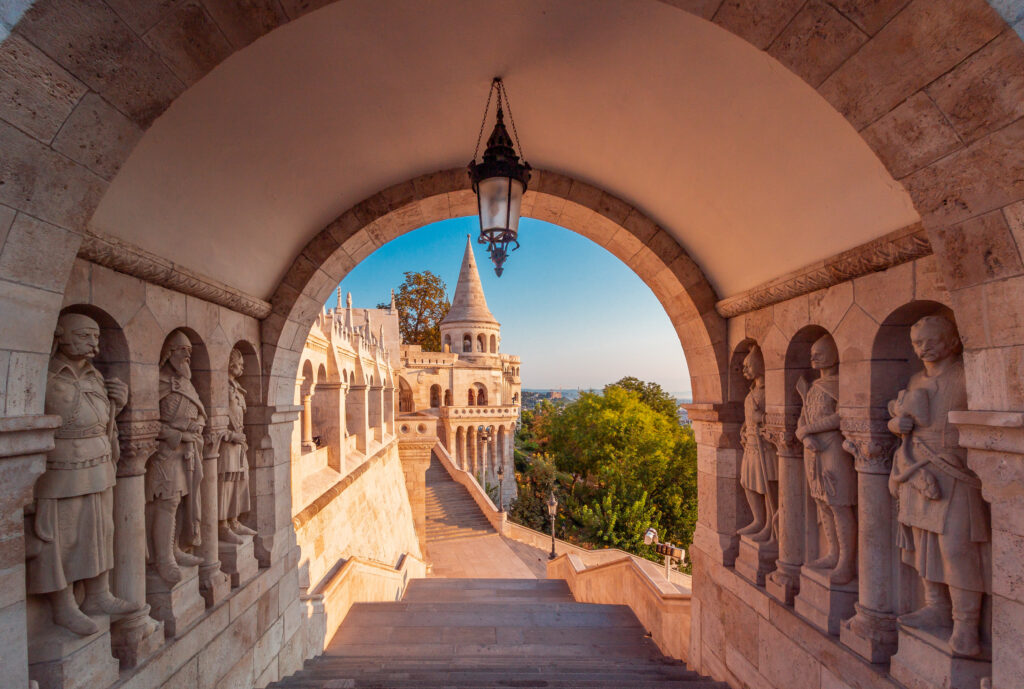 Blick auf die antike Fischerbastion