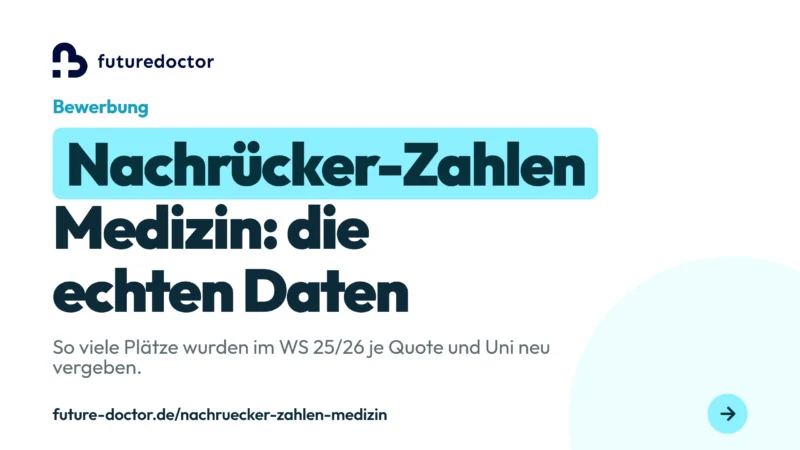 Nachrücker-Zahlen Medizin: Auswertung, wie viele Studienplätze im WS 25/26 je Quote neu vergeben wurden