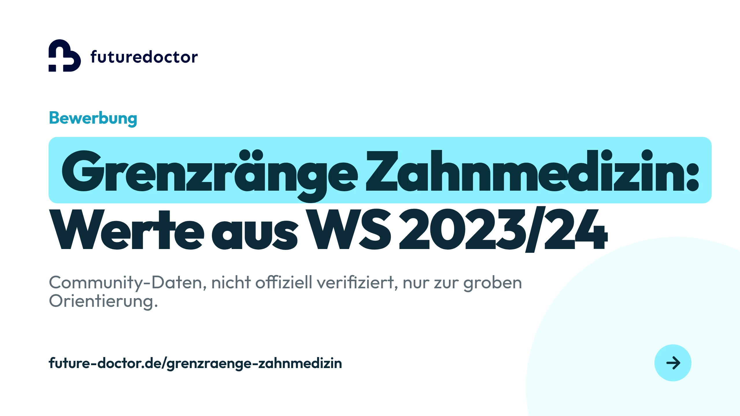 Grenzränge Zahnmedizin aus der Community für WS 2023/24, nicht offiziell verifiziert