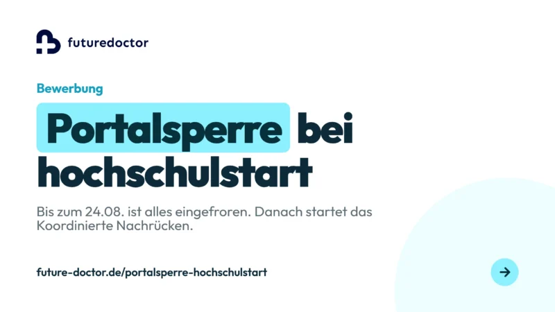 Portalsperre bei hochschulstart: Portal offline vom 22. bis 24.08.2026